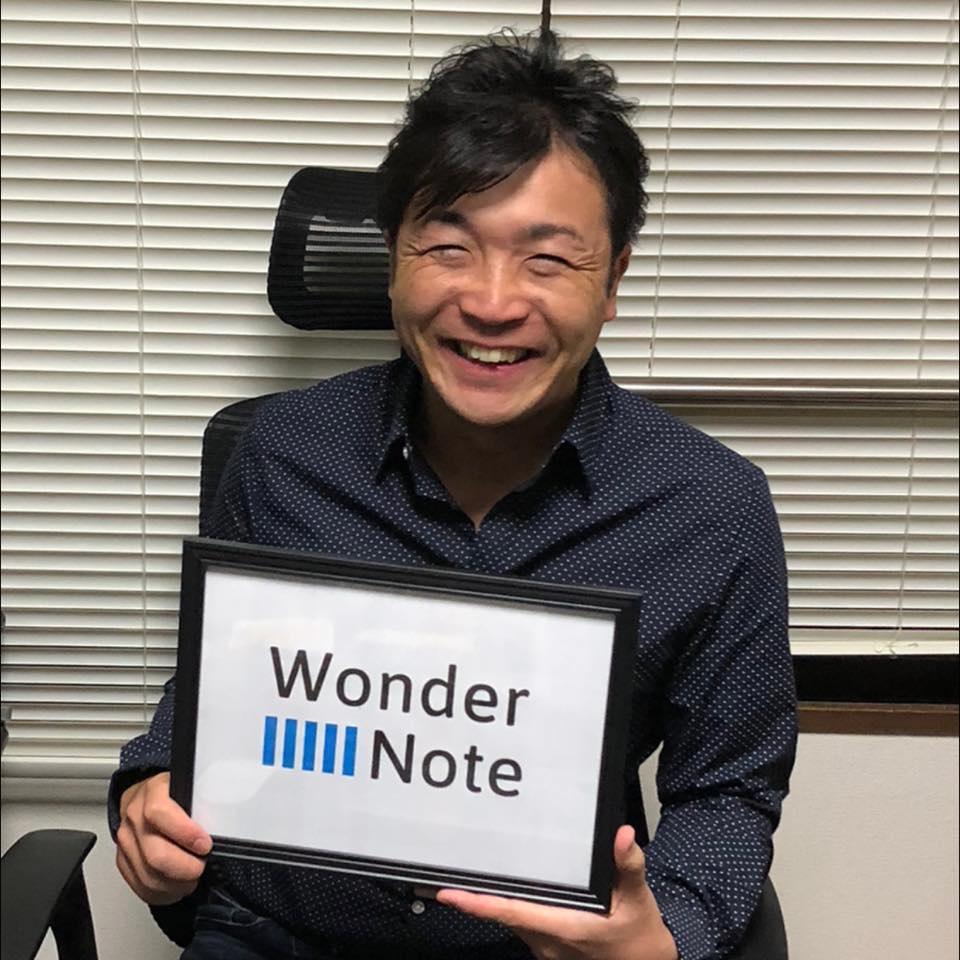 青木 一弘大学の先輩 / 株式会社Wonder Note 代表取締役